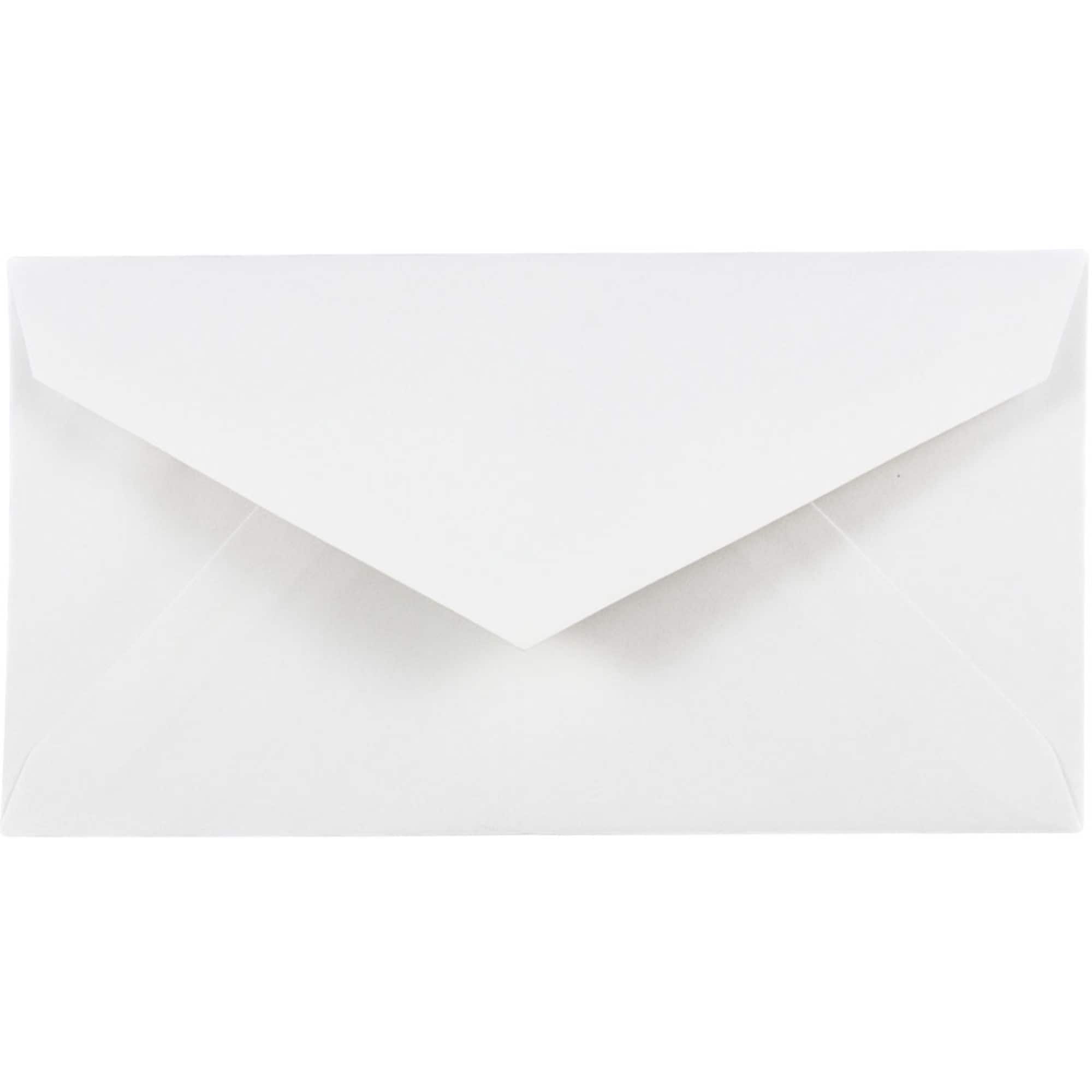 JAM Paper 3.875" x 7.5" White Monarch Commercial Envelopes